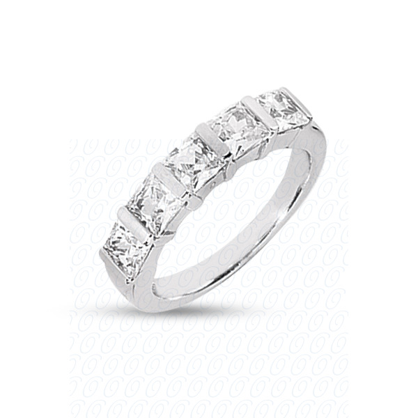 14 Karat White Gold  Cut Diamond Unique Engagement Ring 