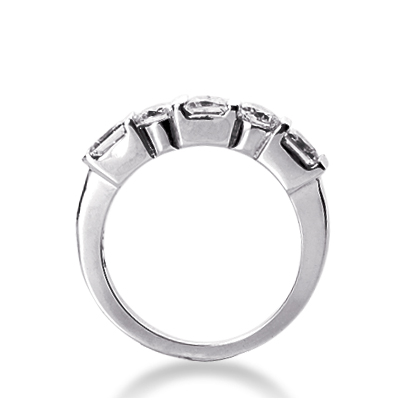 14 Karat White Gold  Cut Diamond Unique Engagement Ring 