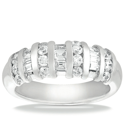 14 Karat White Gold  Cut Diamond Unique Engagement Ring 