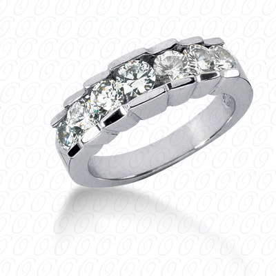 14 Karat White Gold  Cut Diamond Unique Engagement Ring 