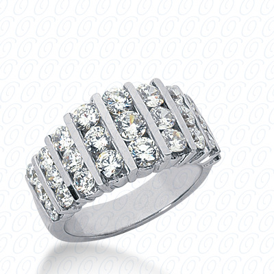 14 Karat White Gold  Cut Diamond Unique Engagement Ring 
