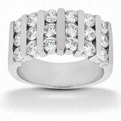 14 Karat White Gold  Cut Diamond Unique Engagement Ring 