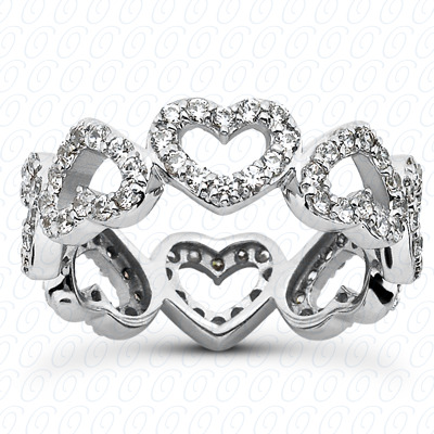 14 Karat White Gold  Cut Diamond Unique Engagement Ring 