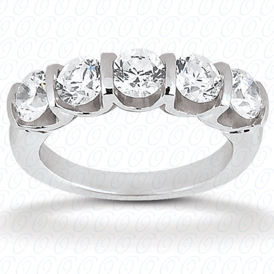 14 Karat White Gold  Cut Diamond Unique Engagement Ring 
