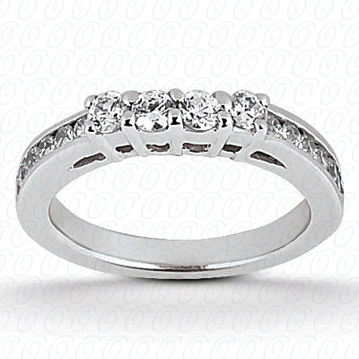 14 Karat White Gold  Cut Diamond Unique Engagement Ring 