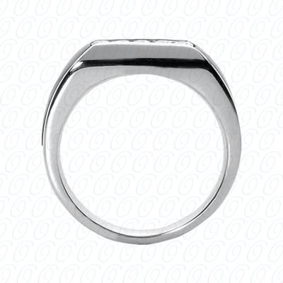 14 Karat White Gold  Cut Diamond Unique Engagement Ring 