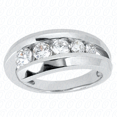 14 Karat White Gold  Cut Diamond Unique Engagement Ring 