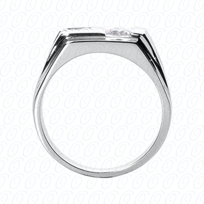 14 Karat White Gold  Cut Diamond Unique Engagement Ring 