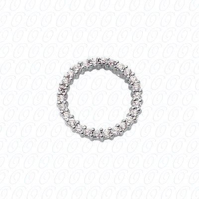 14 Karat White Gold  Cut Diamond Unique Engagement Ring 