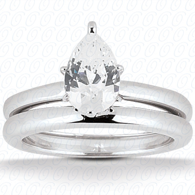 14 Karat White Gold  Cut Diamond Unique Engagement Ring 