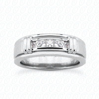 14 Karat White Gold  Cut Diamond Unique Engagement Ring 