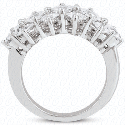 14 Karat White Gold  Cut Diamond Unique Engagement Ring 