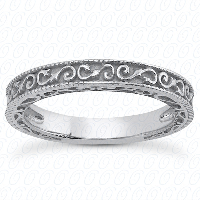 14 Karat White Gold  Cut Diamond Unique Engagement Ring 