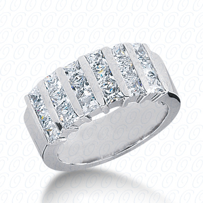 14 Karat White Gold  Cut Diamond Unique Engagement Ring 