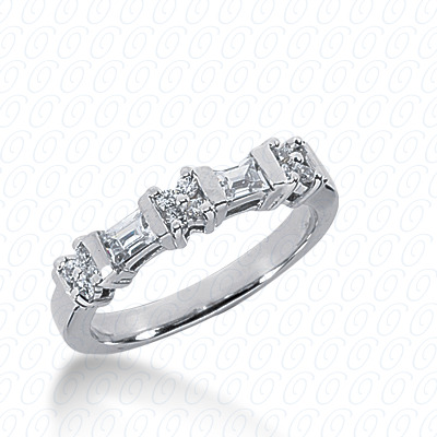 14 Karat White Gold  Cut Diamond Unique Engagement Ring 