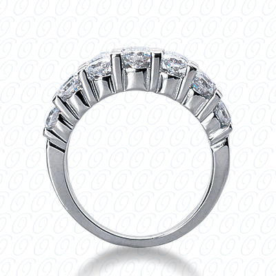 14 Karat White Gold  Cut Diamond Unique Engagement Ring 