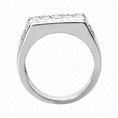 14 Karat White Gold  Cut Diamond Unique Engagement Ring 
