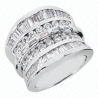 14 Karat White Gold  Cut Diamond Unique Engagement Ring 
