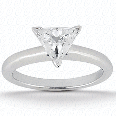 14 Karat White Gold  Cut Diamond Unique Engagement Ring 