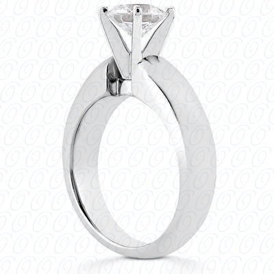 14 Karat White Gold  Cut Diamond Unique Engagement Ring 