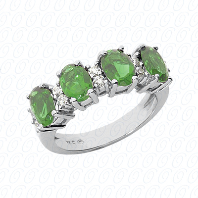 14 Karat White Gold  Cut Diamond Unique Engagement Ring 