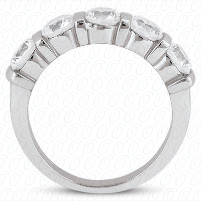 14 Karat White Gold  Cut Diamond Unique Engagement Ring 