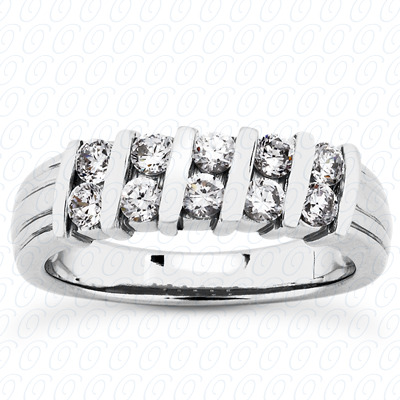 14 Karat White Gold  Cut Diamond Unique Engagement Ring 