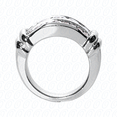 14 Karat White Gold  Cut Diamond Unique Engagement Ring 