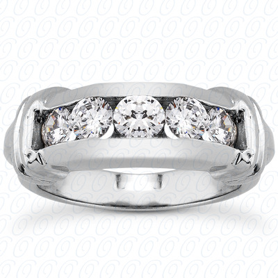 14 Karat White Gold  Cut Diamond Unique Engagement Ring 