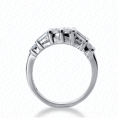 14 Karat White Gold  Cut Diamond Unique Engagement Ring 