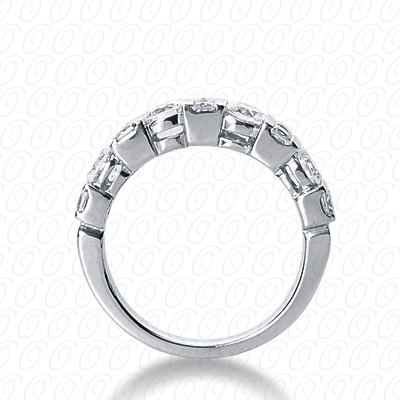14 Karat White Gold  Cut Diamond Unique Engagement Ring 