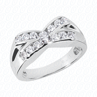 14 Karat White Gold  Cut Diamond Unique Engagement Ring 