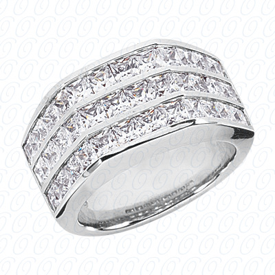 14 Karat White Gold  Cut Diamond Unique Engagement Ring 
