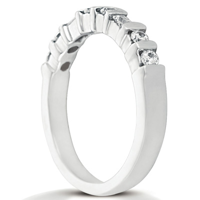 14 Karat White Gold  Cut Diamond Unique Engagement Ring 