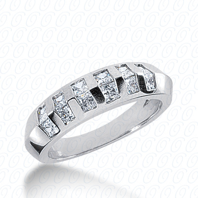 14 Karat White Gold  Cut Diamond Unique Engagement Ring 