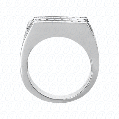 14 Karat White Gold  Cut Diamond Unique Engagement Ring 
