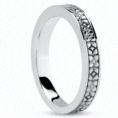 14 Karat White Gold  Cut Diamond Unique Engagement Ring 