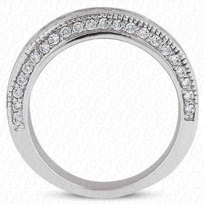 14 Karat White Gold  Cut Diamond Unique Engagement Ring 