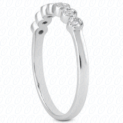 14 Karat White Gold  Cut Diamond Unique Engagement Ring 