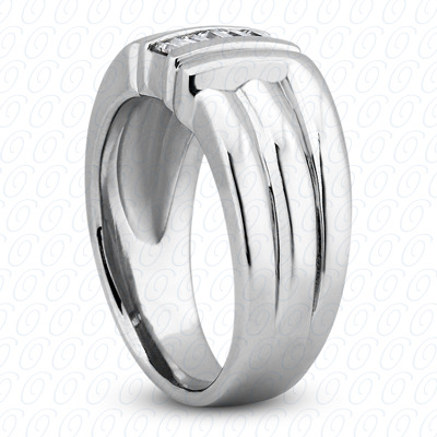 14 Karat White Gold  Cut Diamond Unique Engagement Ring 