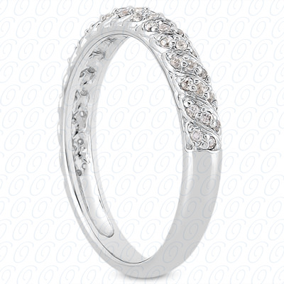 14 Karat White Gold  Cut Diamond Unique Engagement Ring 