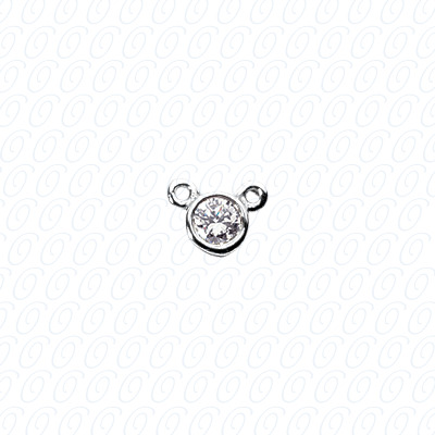 14 Karat White Gold  Cut Diamond Unique Engagement Ring 