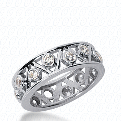 14 Karat White Gold  Cut Diamond Unique Engagement Ring 