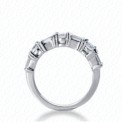 14 Karat White Gold  Cut Diamond Unique Engagement Ring 