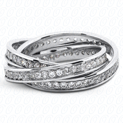 14 Karat White Gold  Cut Diamond Unique Engagement Ring 