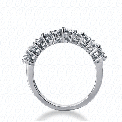 14 Karat White Gold  Cut Diamond Unique Engagement Ring 