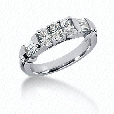 14 Karat White Gold  Cut Diamond Unique Engagement Ring 