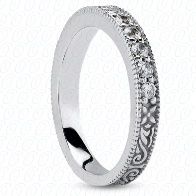 14 Karat White Gold  Cut Diamond Unique Engagement Ring 