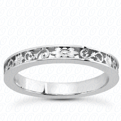 14 Karat White Gold  Cut Diamond Unique Engagement Ring 