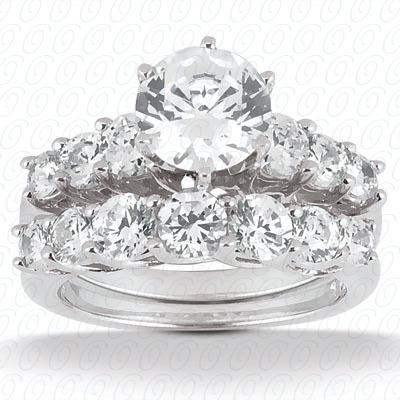 14 Karat White Gold  Cut Diamond Unique Engagement Ring 